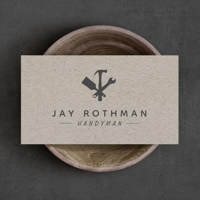 Handyman / Carpenter Tools Home Improvement Business Card (Creator Uploaded)