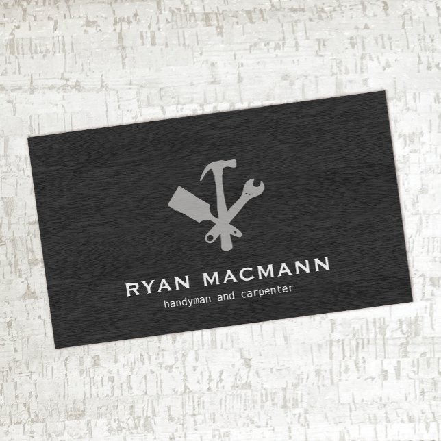 Handyman / Carpenter Tools Home Improvement Business Card (Creator Uploaded)