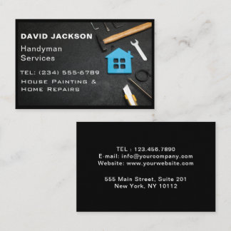 Handyman / Carpenter Tools Home Improvement Wood  Business Card