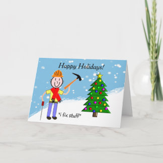 Handyman Christmas Cards