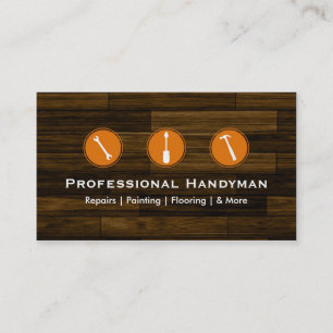 Handyman Construction Business Cards