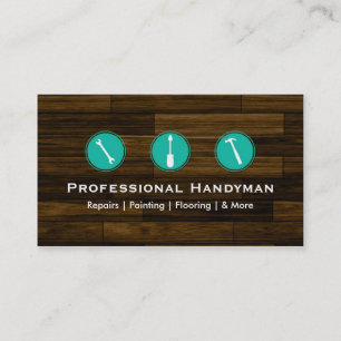 Handyman Construction Business Cards