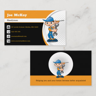 Handyman   Construction   Contractor Business Card