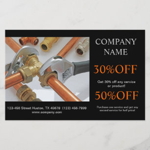 Handyman Construction plumbing tools plumber Flyer