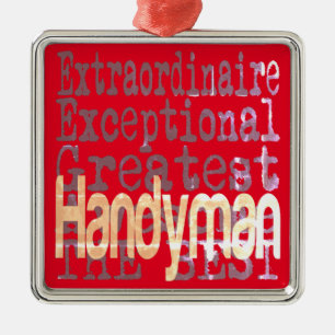 Handyman Extraordinaire Metal Tree Decoration