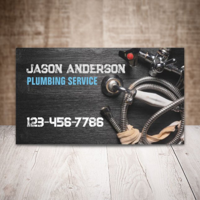 Handyman Faucet Pipe Pluming Service Plumber Business Card (Handyman Faucet Pipe Pluming Service Plumber Business Card)