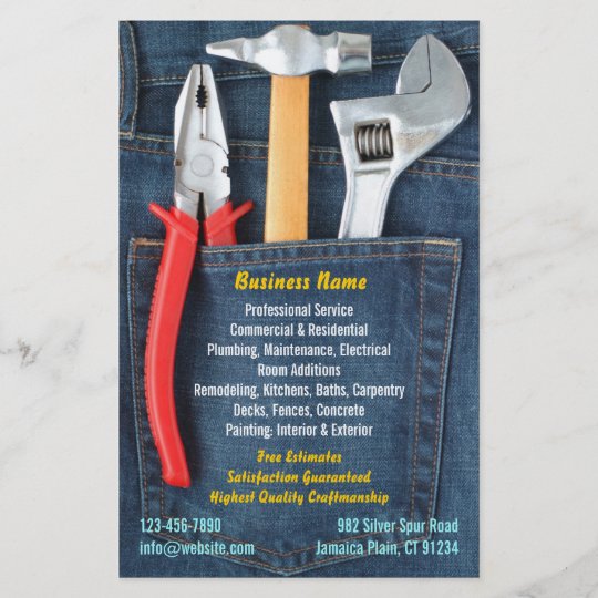 Handyman Flyer Zazzle.co.uk