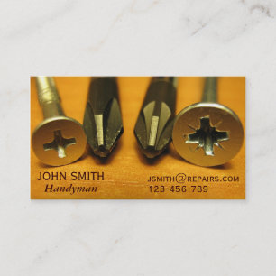 Handyman freelance home reapirs business card