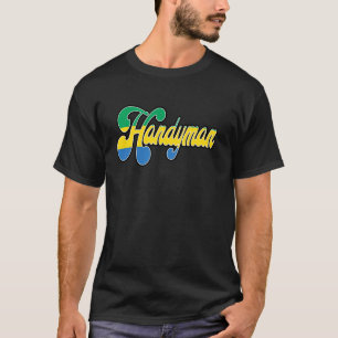 Handyman Gabonese Vintage Heritage DNA Flag T-Shirt