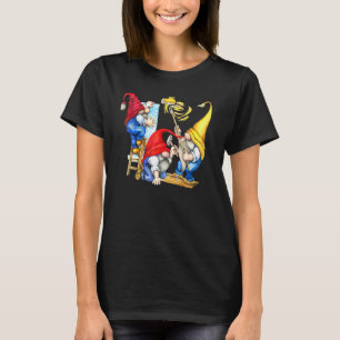 Handyman Gnomes Tomte Scandinavian Three Garden Gn T-Shirt