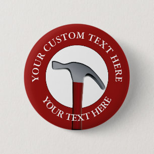 Handyman Hammer Icon  Button