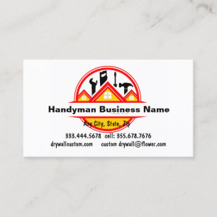 Handyman Handiman Repair Person Maintenance Business Card