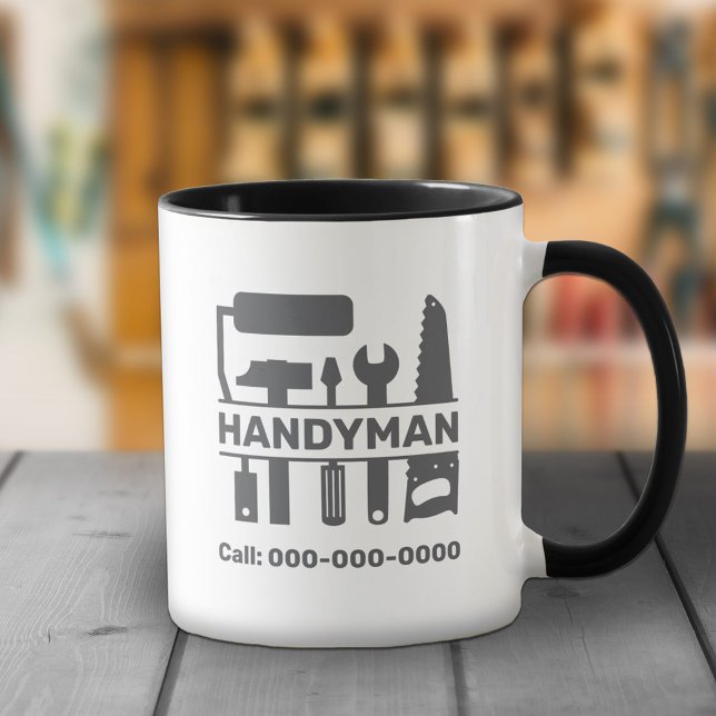 Handyman - Hardware Tools Monogram Mug (Handyman - Hardware Tools Monogram Mug)