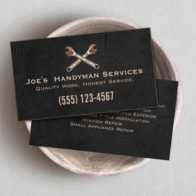 Handyman Home Improvement Business Card (Creator Uploaded)