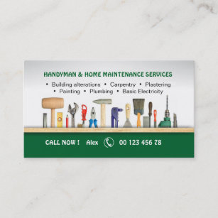 Handyman & Home maintenance services Business Card
