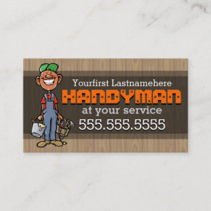 Handyman.Home Repair.Black.Afro-American Business Card