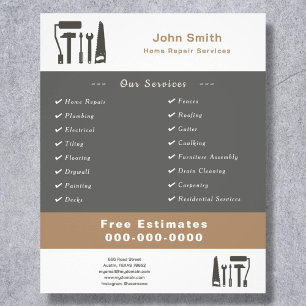 Handyman & Home Repair Service Flyer