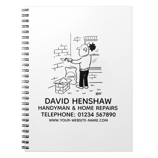 Handyman & Home Repairs Notebook (Front)
