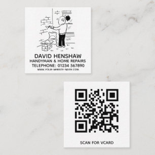Handyman & Home Repairs Square Business Card