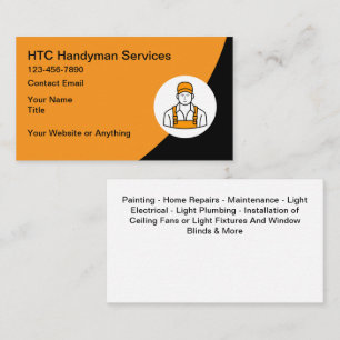 Handyman Home Services Business Cards Modern