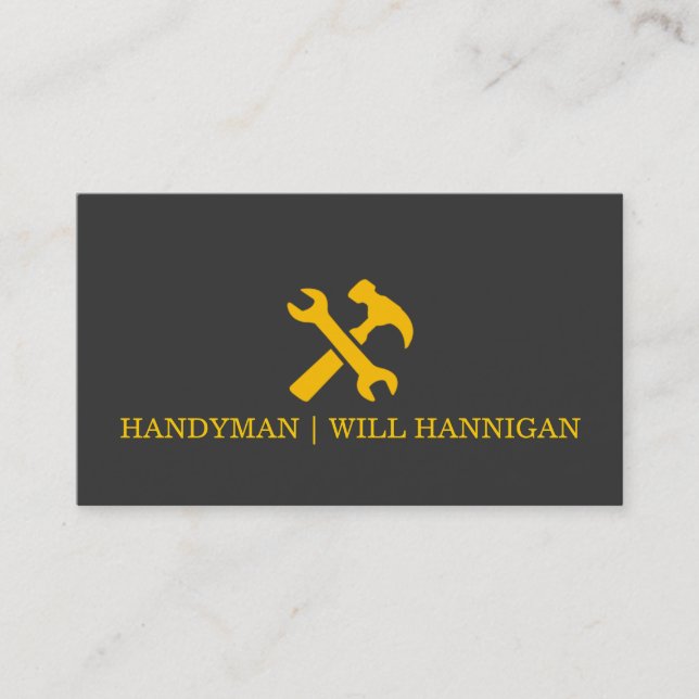 Handyman Installation Repair Maintenance Business Card (Front)
