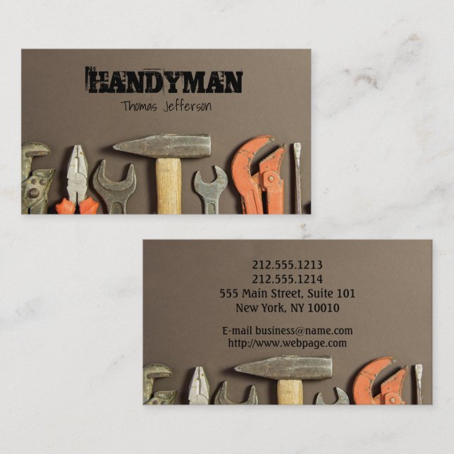 Handyman Maintenance Business card (Front/Back)