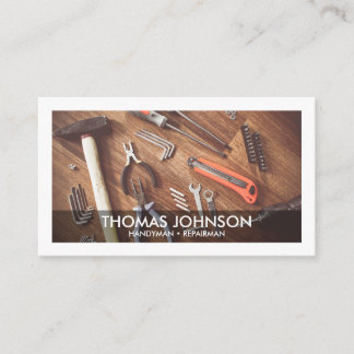 Handyman Maintenance Service Repairman Business Card