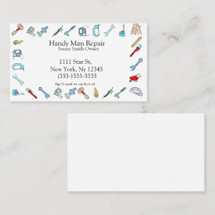handyman Maintenance Tools Business Card