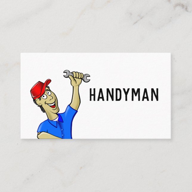 HANDYMAN MECHANIC PLUMBER BUSINESS CARDS (Front)