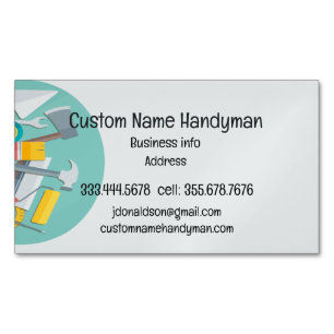 Handyman Mr Fixit Custom Business Cards