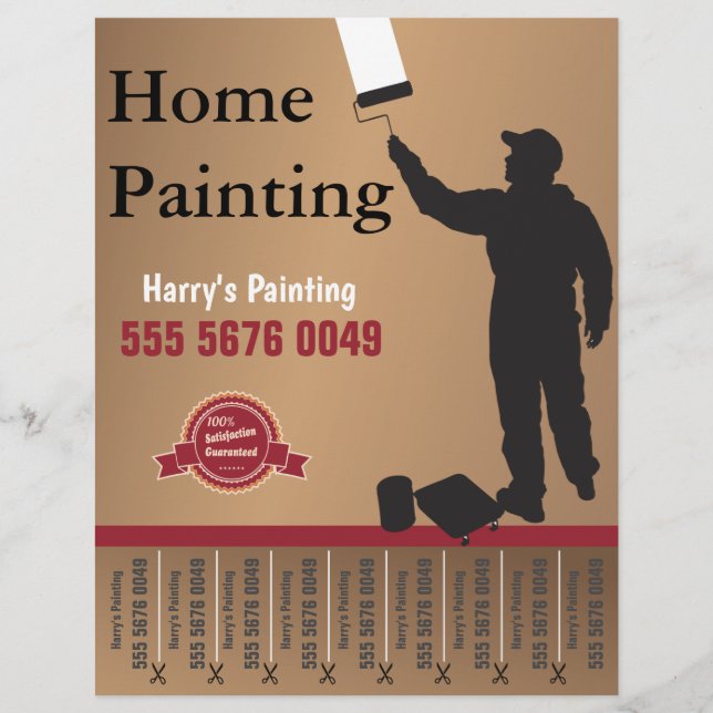 Handyman Painting Service Small Business Flyer (Front)
