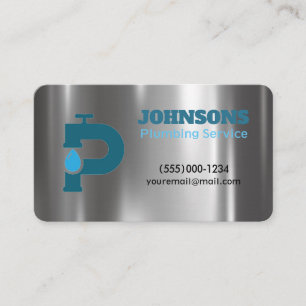 Handyman Plumber Metal Maintenance Service Business Card