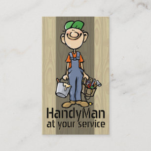 HandyMan. Plumber. Painter. Builder Template Business Card