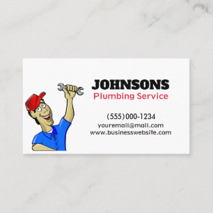 Handyman Plumber Wrench Maintenance Business Card