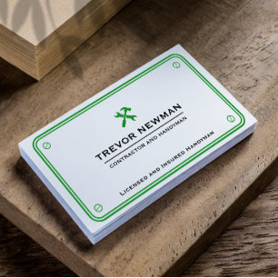Handyman Plumbing Renovation Carpentry & Repair Business Card