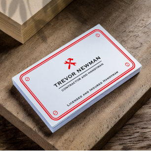 Handyman Plumbing Renovation Carpentry & Repair Business Card