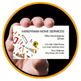 Modern Handyman Business Card Magnets