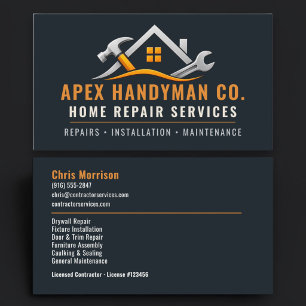 Handyman Professional Services Business Card