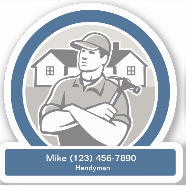 Handyman Promotional Contact  Shape (Front)