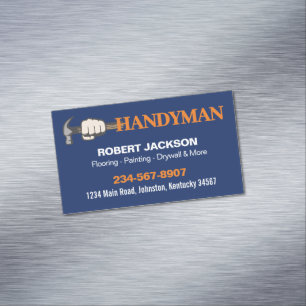 Handyman Repair Service Magnetic Business Card
