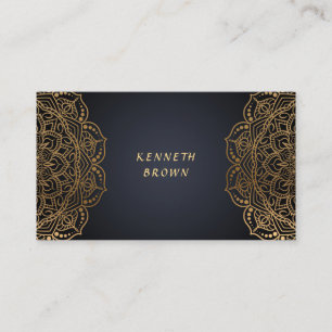 Handyman Repairs Black Gold Business Card