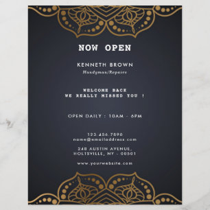 Handyman Repairs Black Gold Flyer