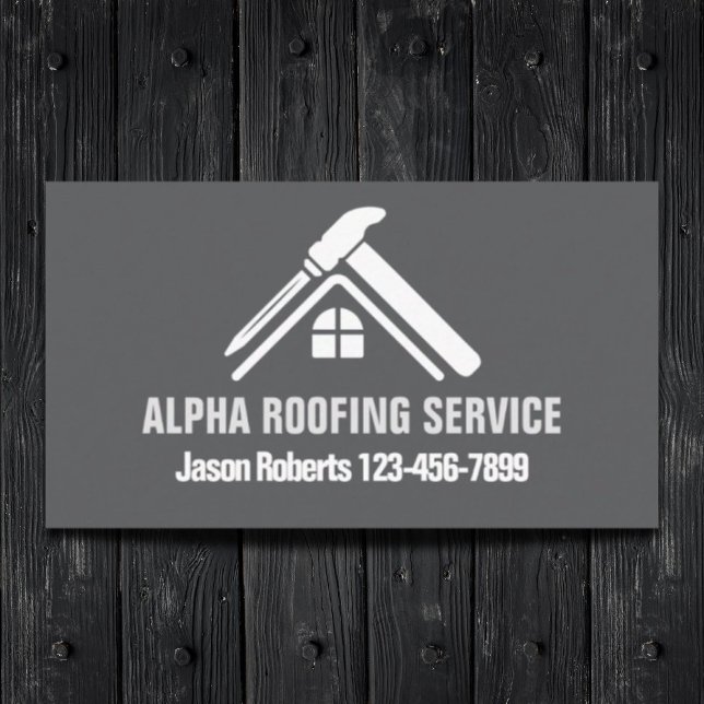 Handyman Roof Repair Construction Roofing Roofer Business Card (Handyman Roof Repair Construction Roofing Roofer Business Card)