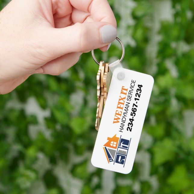 Handyman Service Advertising Key Ring (Hand)