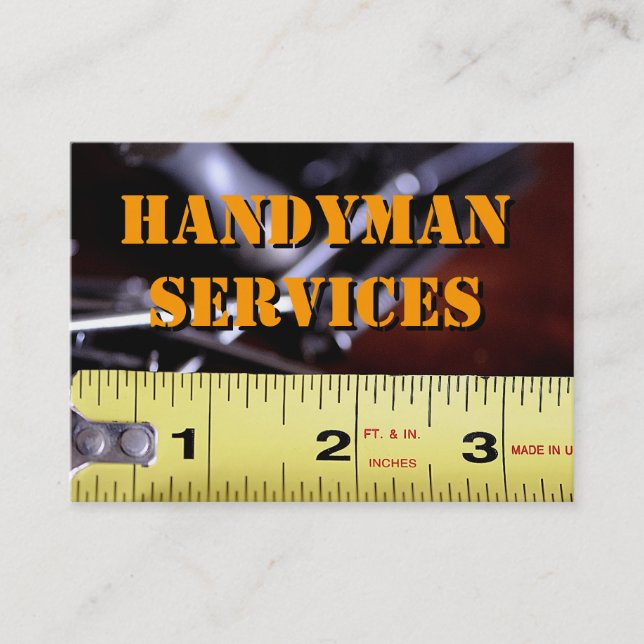 Handyman Services2 Business Card (Front)