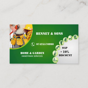 Handyman services business card