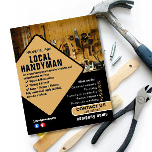 Handyman Services Flyer Template Local Trades