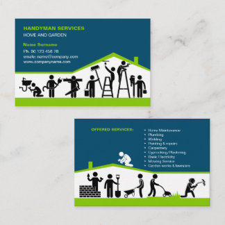 handyman services, home and garden business card