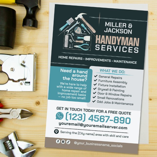 Handyman Services - Home Repair & Maintenance Flyer (Creator Uploaded)