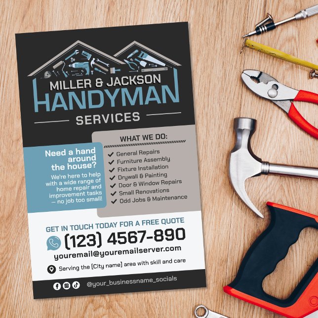 Handyman Services - Home Repair & Maintenance Flyer (Creator Uploaded)
